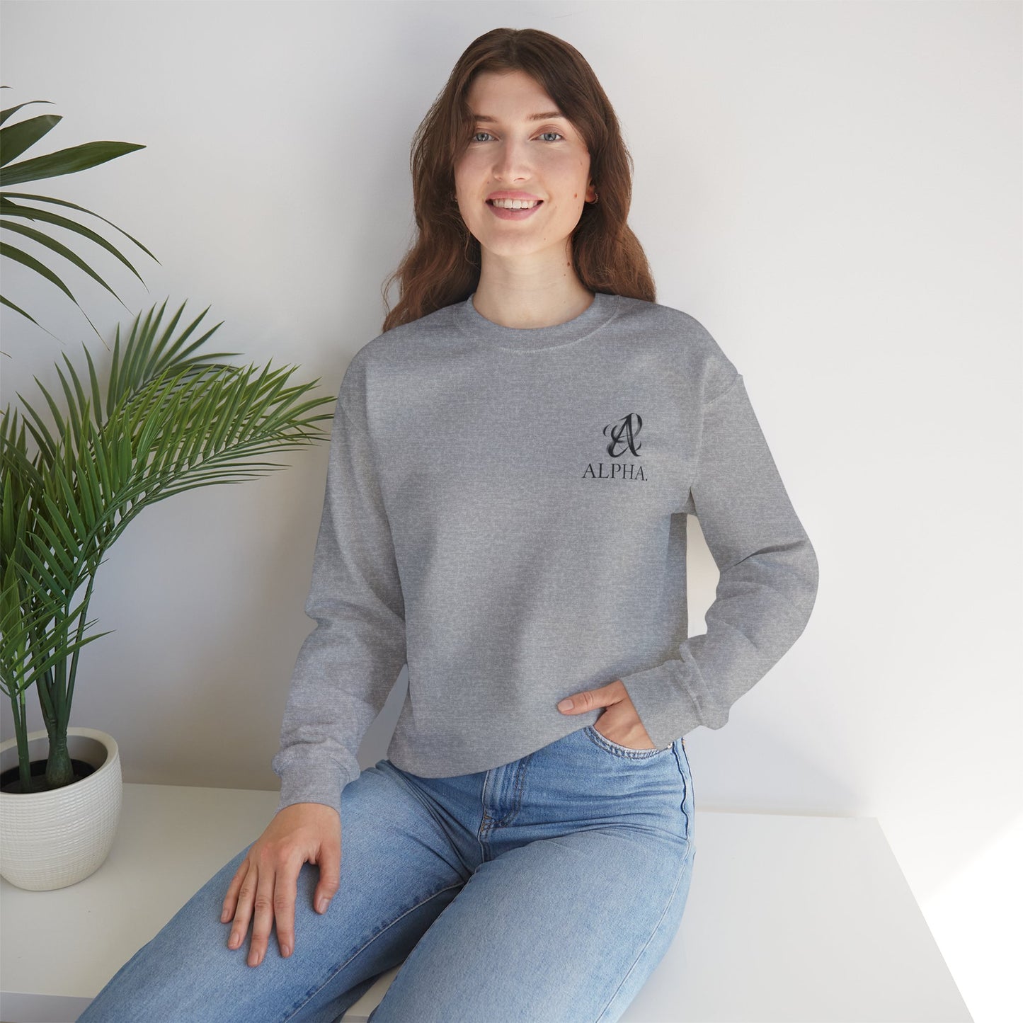 Alpha Unisex Heavy Blend™ Crewneck Sweatshirt